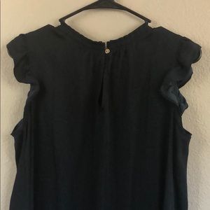 Navy Silk Blouse-NWOT